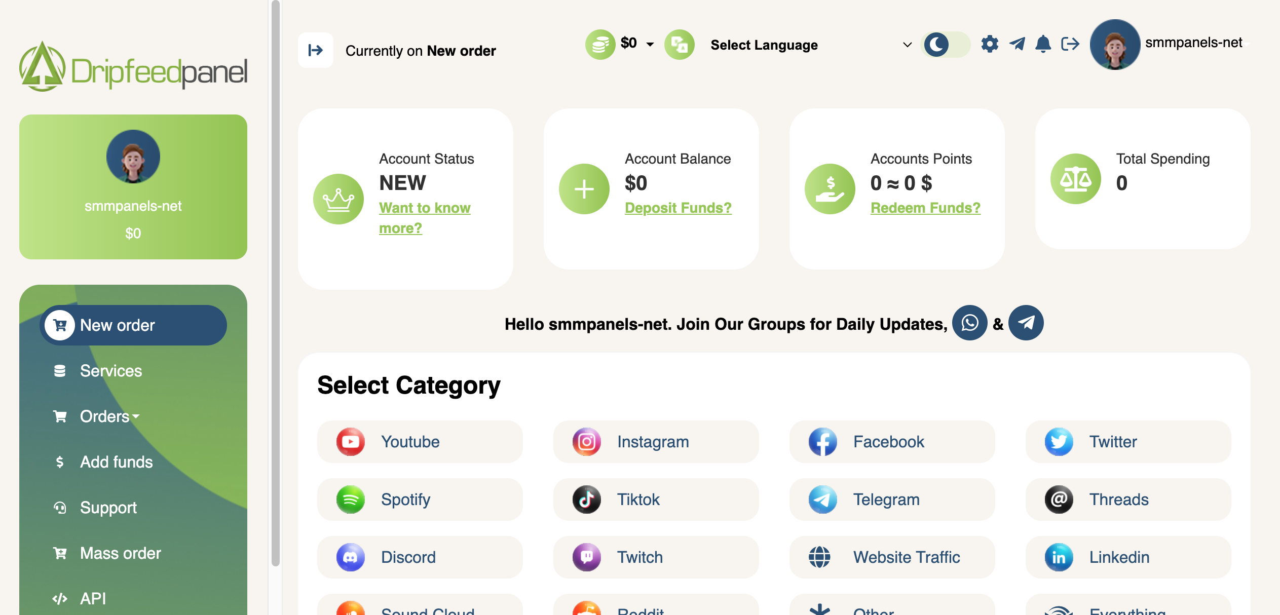 DripFeedPanel.com thumbnail